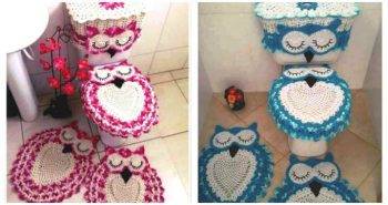 Owl Bathroom Set - Free Crochet Pattern